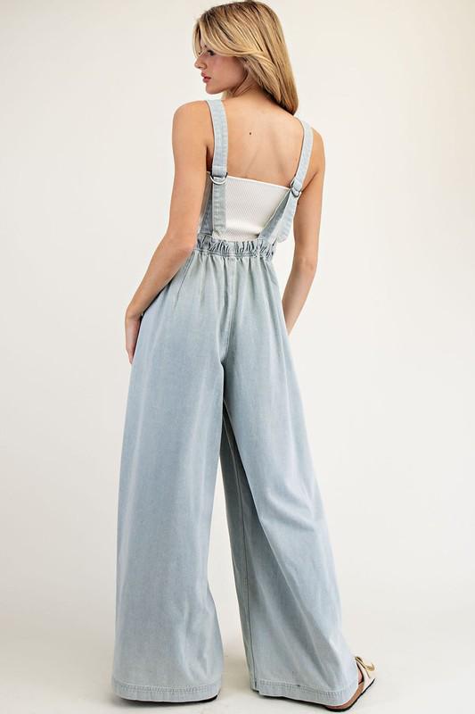 Relaxed Denim Jumpsuit