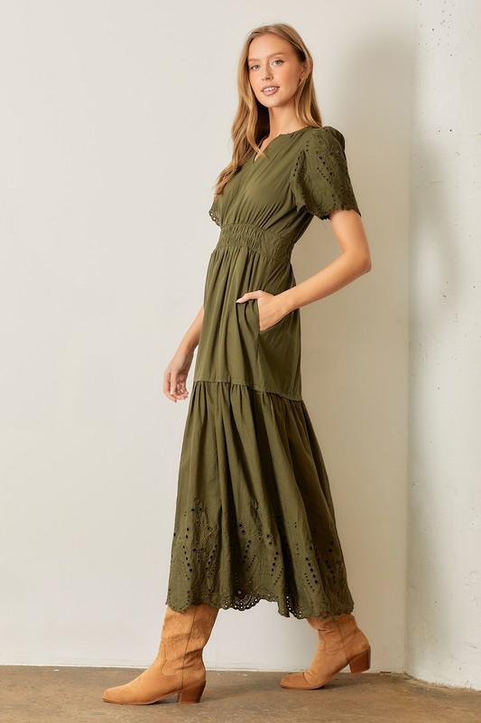 Olive Dream Pocket Maxi Dress