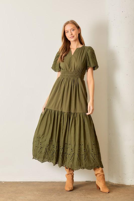 Olive Dream Pocket Maxi Dress