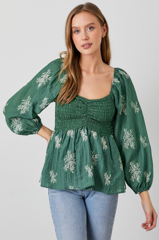 Evergreen Charm Blouse