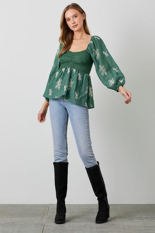 Evergreen Charm Blouse