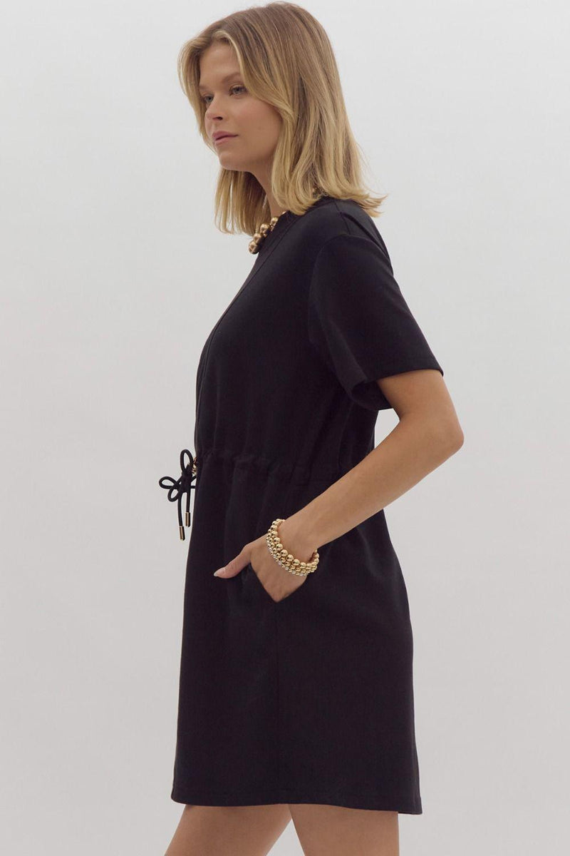 Black Basic Short Dress