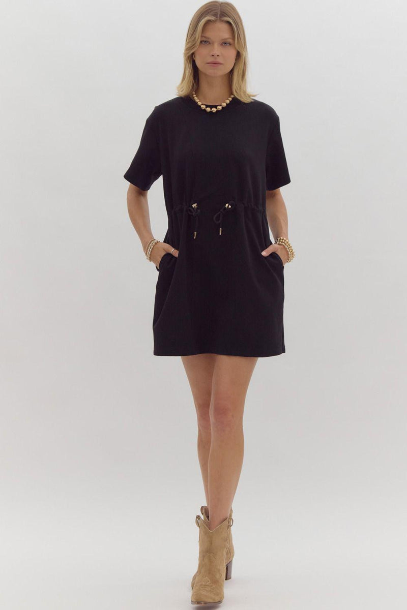 Black Basic Short Dress