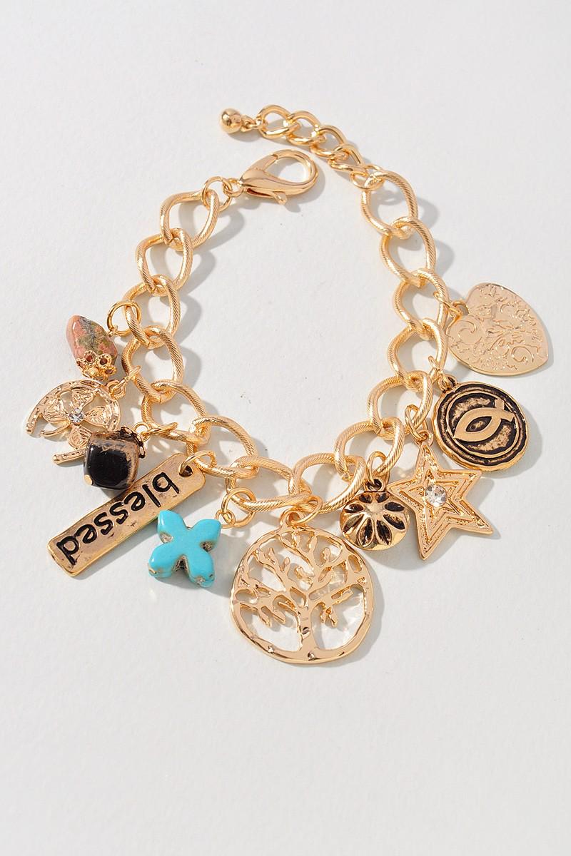 Blessed charm bracelet