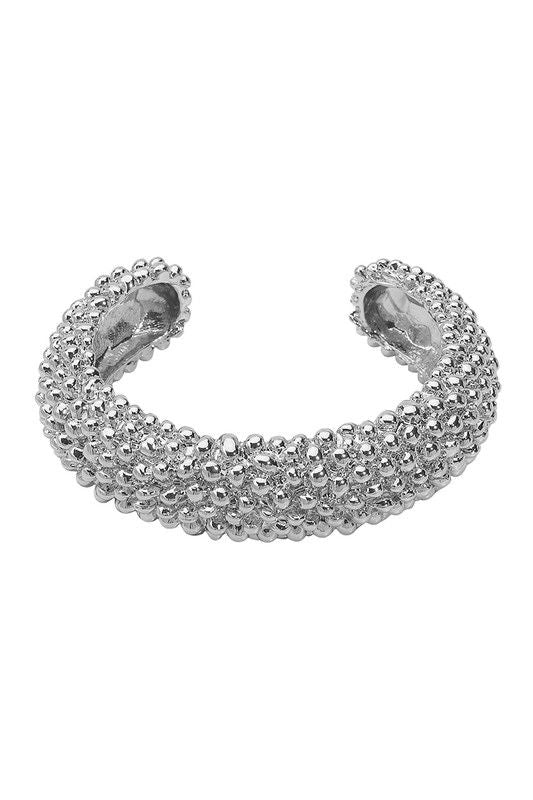 Radiant Texture Silver Cuff