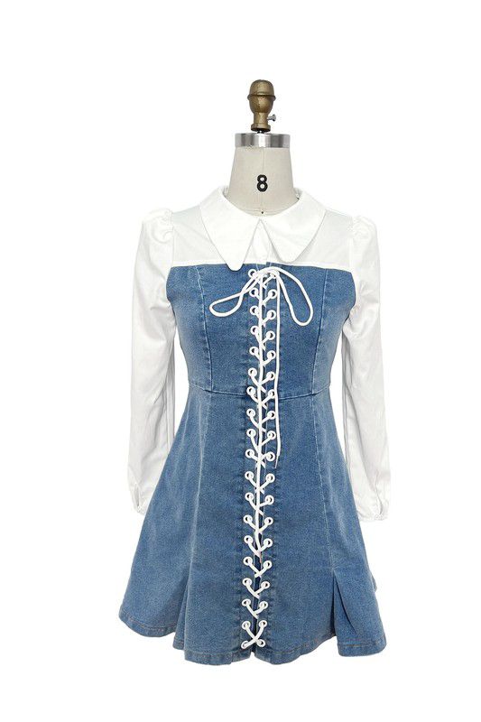 Denim Fashion Short Dress