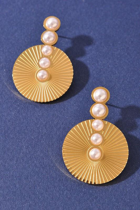 Faux Pearl Vintage Earrings