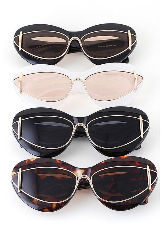 Fashion Metal Detail Sunglasses