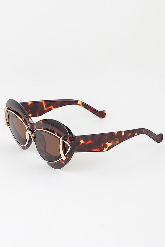 Fashion Metal Detail Sunglasses