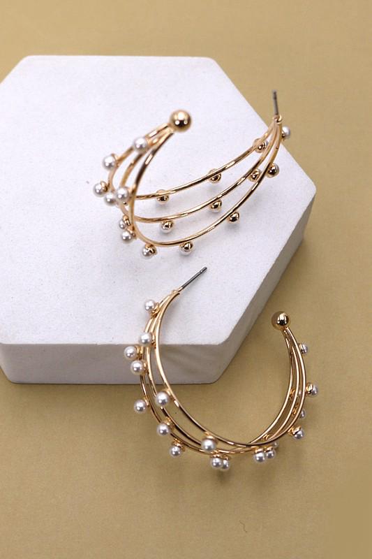 Pearl Galaxy Hoops