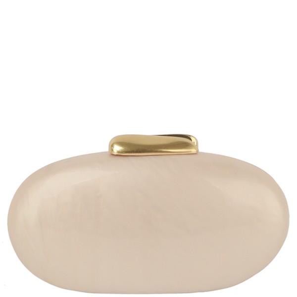 Oval acrylic  pearl evening clutch bag (Pre order )