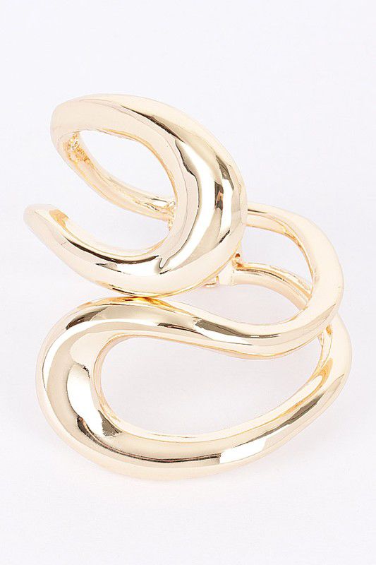 Gold oval cuff