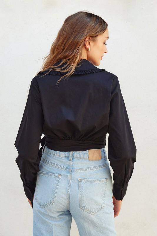 Black l/s top