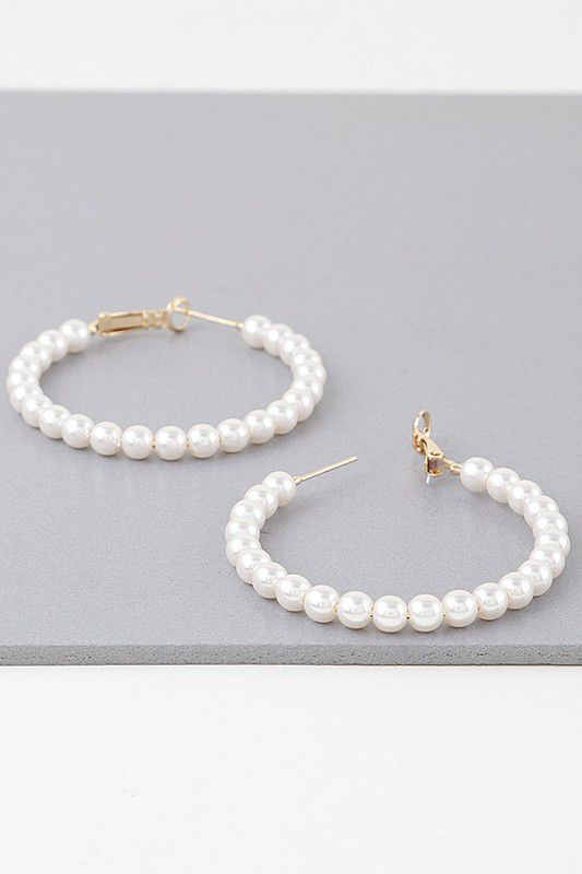 Pearl hoops