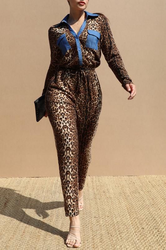 Leopard jumpsuits