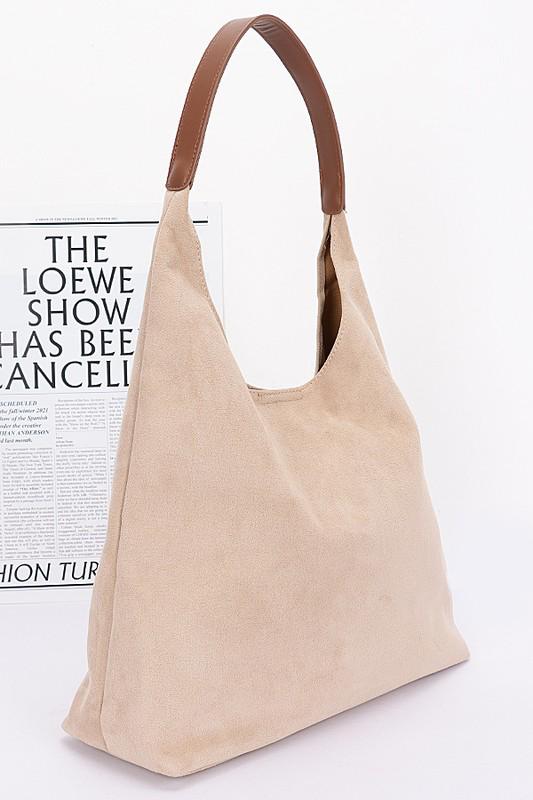 Latte suede bag (Pre order)