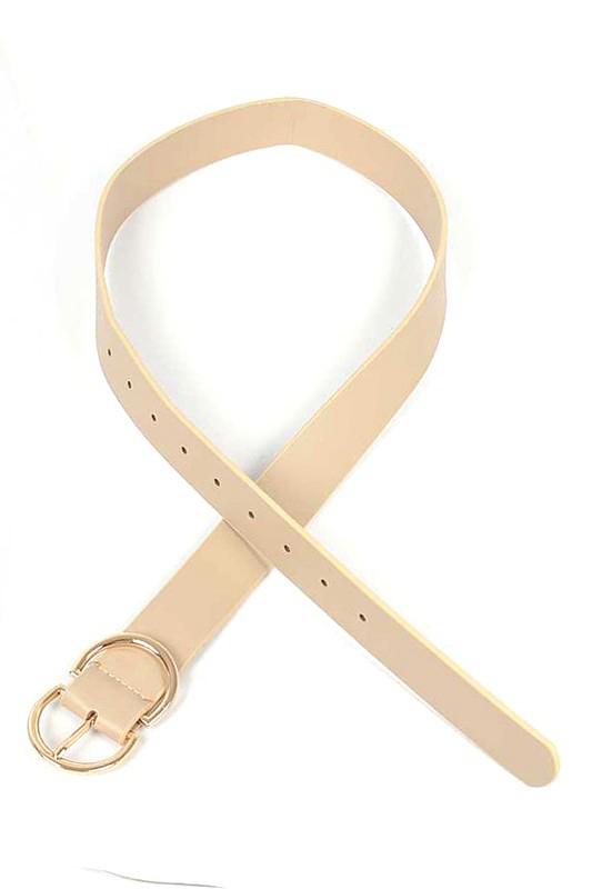 Nude Double ring buckle fashion belt