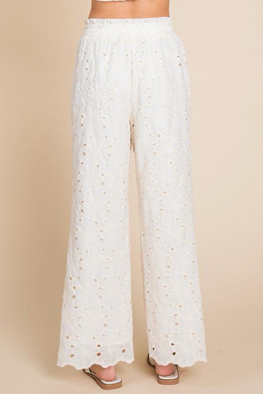 White Lace loose pants (Preorder)