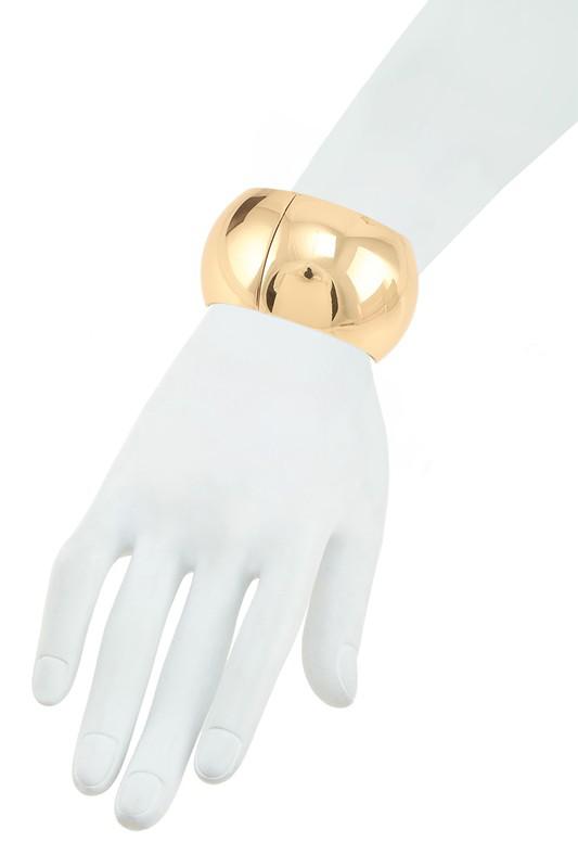 Gold cuff bracelet