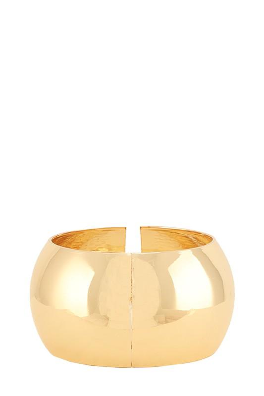 Gold cuff bracelet