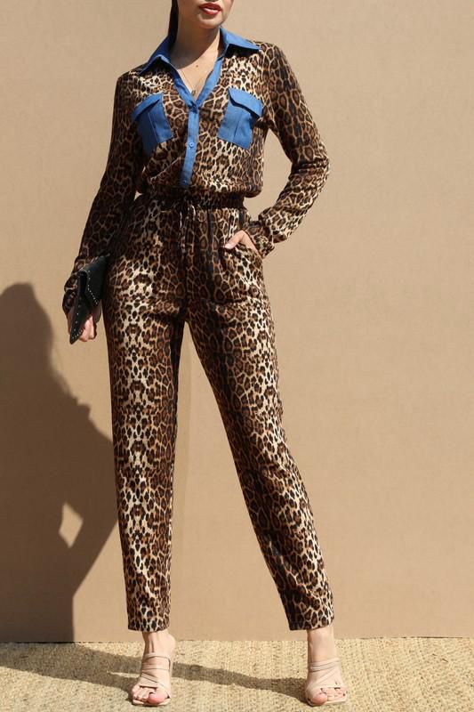 Leopard jumpsuits