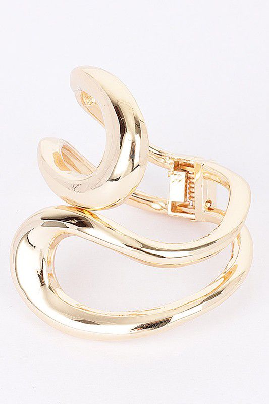 Gold oval cuff