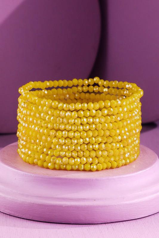 Colorful stackable boho stretch bracelet