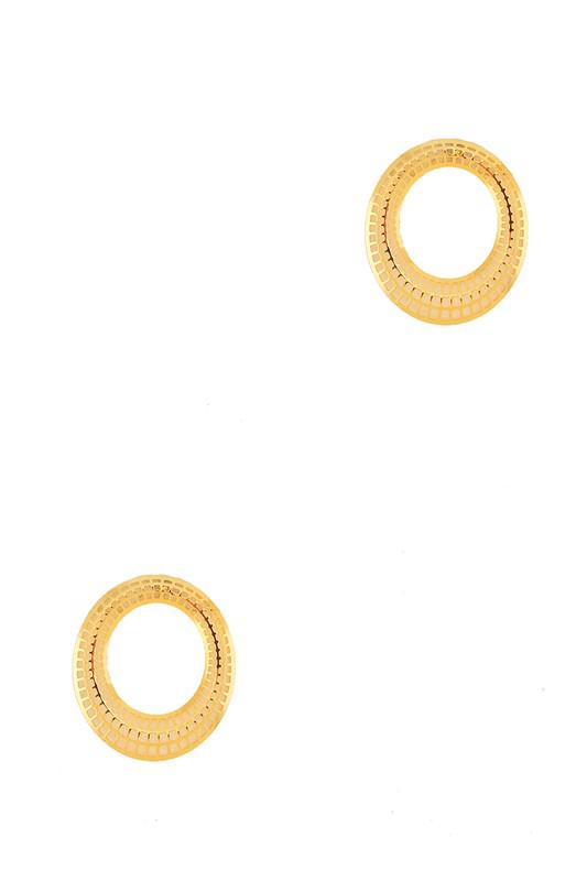 Ice O ring stud earrings