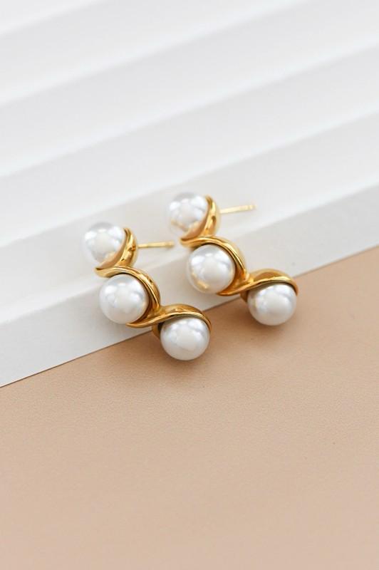 Twist & Pearl Earrings