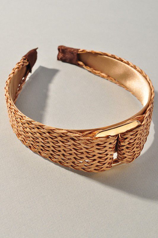 Straw brown head band