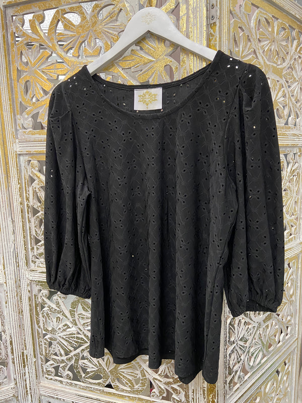 Dolman black blouse