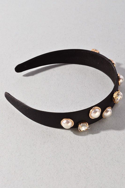 Pearl & rhy head band