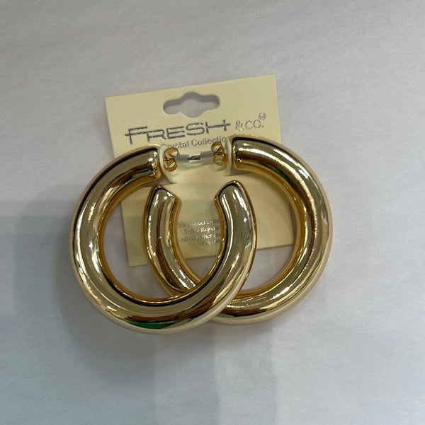 Skinny bulk metal hoop large