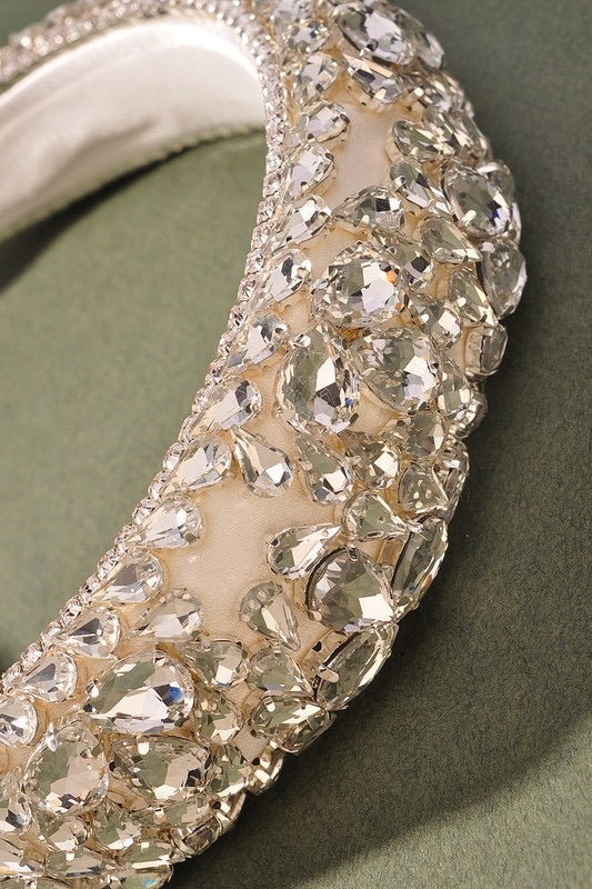 Luxurious simple rhinestone headband